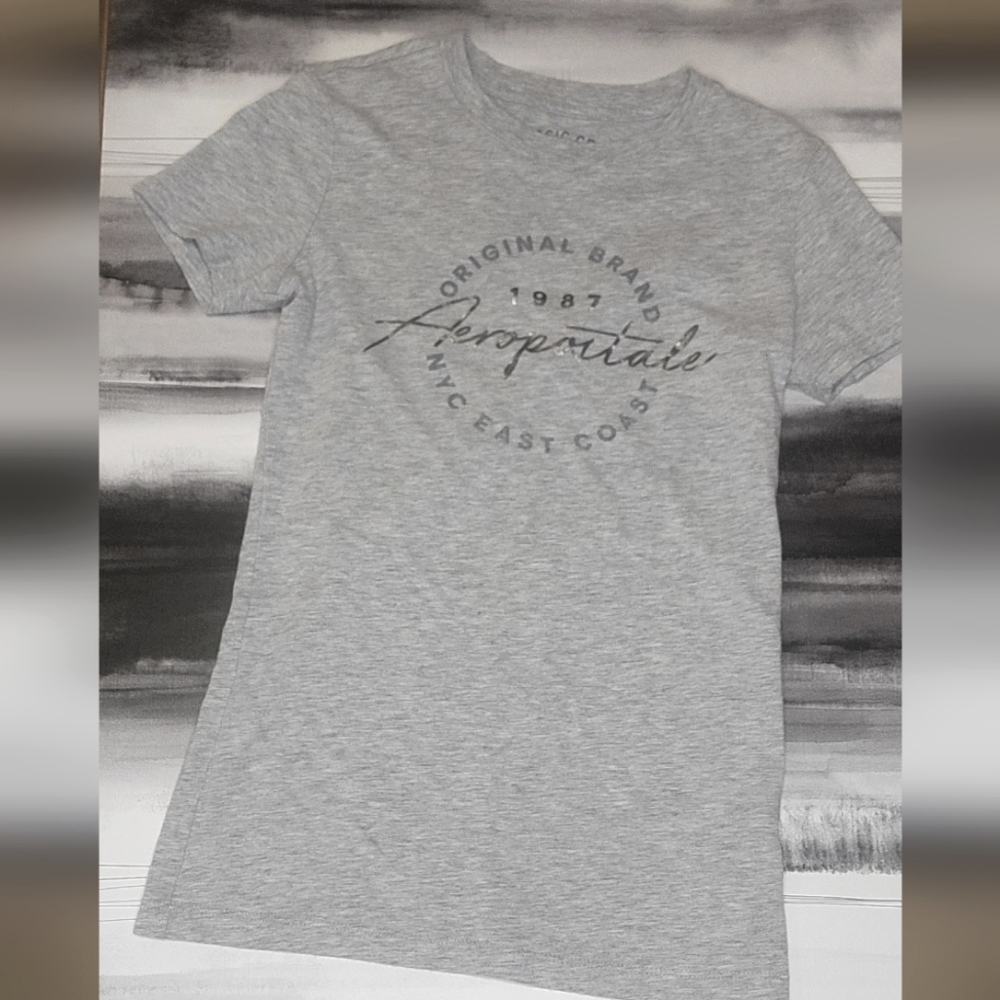 Aeropostale brand logo fitted T-shirt